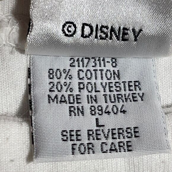 Vintage Disney Sweatshirt Women Large Fleece White BIG‎ M Mickey - Picture 4 of 13